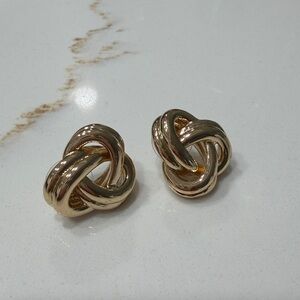 Bubble Bar from Nordstrom Classic Gold Knot Stud Earrings - Women Jewelry